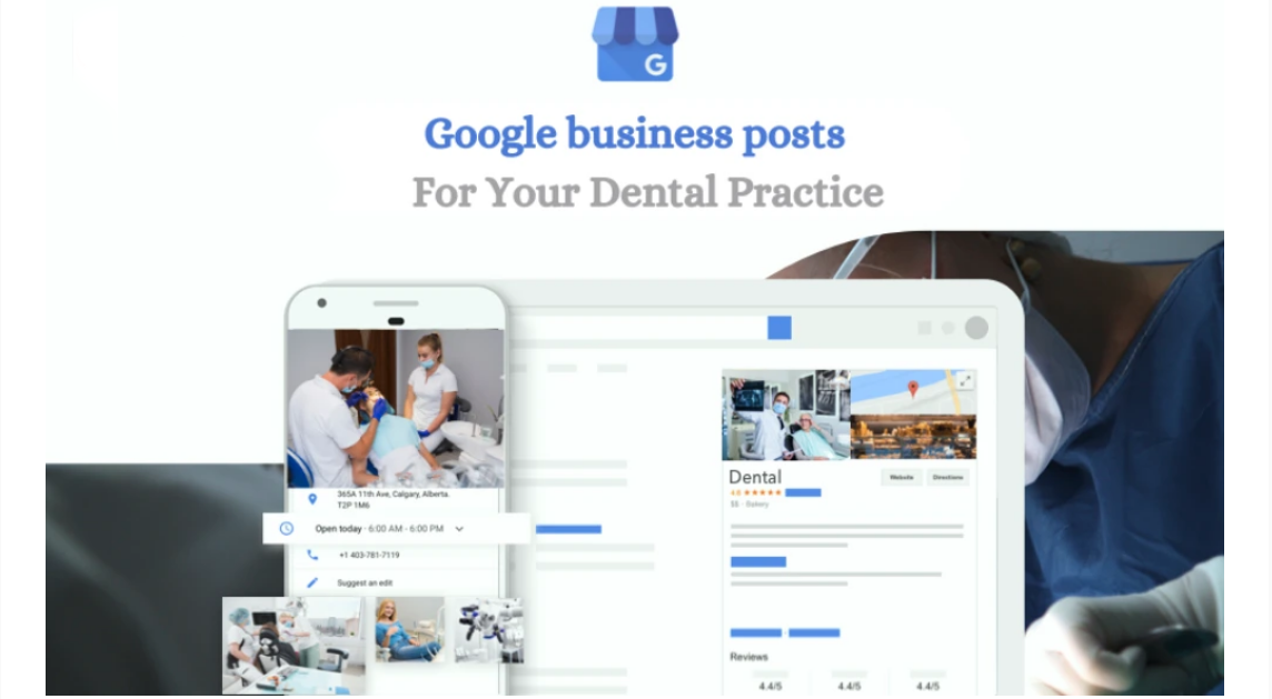 Google Business Listing for Dentists graphic